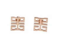 Luxury Classic Logo G Rose Gold 14k Plated Stud Earrings with Cute Delicate Gift Bag and Silver Polishing Cloth Luxury Classic Logo G Rose Gold 14k Plated Stud Earrings with Cute Delicate Gift Bag and Silver Polishing Cloth