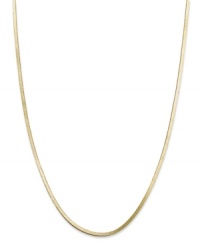 A solo standout, but we love it layered too. Giani Bernini's 24k gold over sterling silver snake chain can also set the stage for your favorite pendant. Approximate length: 18 inches. A solo standout, but we love it layered too. Giani Bernini's 24k gold over sterling silver snake chain can also set the stage for your favorite pendant. Approximate length: 18 inches.