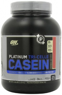 Optimum Nutrition Platinum Tri-Celle Casein, Strawberry Indulgence, 2.26 Pound Optimum Nutrition Platinum Tri-Celle Casein, Strawberry Indulgence, 2.26 Pound