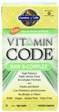 Garden of Life Vitamin Code Raw B-Complex Capsules, 120 Count Garden of Life Vitamin Code Raw B-Complex Capsules, 120 Count