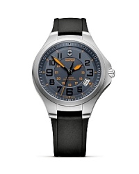 Bright orange accents embolden Victorinox's stainless steel watch. Whether worn with a suits or a sweater, this surplus-inspired style is as easy to wear as it is smart. Bright orange accents embolden Victorinox's stainless steel watch. Whether worn with a suits or a sweater, this surplus-inspired style is as easy to wear as it is smart.