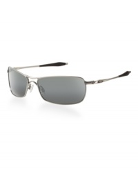 Oakley's latest rendition of an alloy metal frame, these sunglasses merge classic and contemporary design. They feature polarized, mirrored lenses, classic pilot design and contemporary, modern arms with Oakley's Three-Point Fit that increase grip with sweat. Oakley uses innovation, technology and sleek design to craft smarter sunglasses for you. Oakley's latest rendition of an alloy metal frame, these sunglasses merge classic and contemporary design. They feature polarized, mirrored lenses, classic pilot design and contemporary, modern arms with Oakley's Three-Point Fit that increase grip with sweat. Oakley uses innovation, technology and sleek design to craft smarter sunglasses for you.