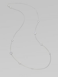 From the Lollipop Collection. Faceted drops of clear quartz in various sizes are sprinkled along a graceful sterling silver chain. Clear quartz Sterling silver Length, about 37 Lobster clasp Imported From the Lollipop Collection. Faceted drops of clear quartz in various sizes are sprinkled along a graceful sterling silver chain. Clear quartz Sterling silver Length, about 37 Lobster clasp Imported