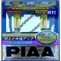 PIAA 13511 H11 12-Volt Plasma Ion Crystal Yellow 55=100-Watt Bulb - Twin Pack PIAA 13511 H11 12-Volt Plasma Ion Crystal Yellow 55=100-Watt Bulb - Twin Pack