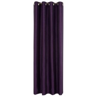 Stylemaster Tribeca 56 by 95-Inch Faux Silk Grommet Panel, Amethyst Stylemaster Tribeca 56 by 95-Inch Faux Silk Grommet Panel, Amethyst