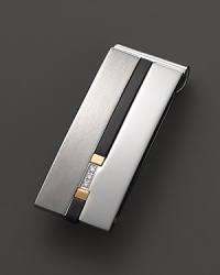Striking onyx, a glittering diamond and bright 14K. gold enhance the gleam of sterling silver. By Dolan & Bullock. From the Onyx & Diamond Collection. Striking onyx, a glittering diamond and bright 14K. gold enhance the gleam of sterling silver. By Dolan & Bullock. From the Onyx & Diamond Collection.