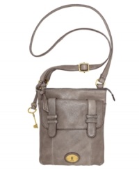 Fossil's Carson crossbody bag adds subtle tonal stitching and a front flap pocket to buttery soft leather for a look that's pure boho chic. Fossil's Carson crossbody bag adds subtle tonal stitching and a front flap pocket to buttery soft leather for a look that's pure boho chic.