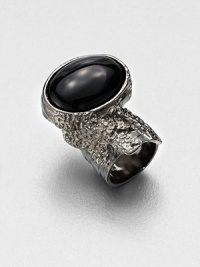 Held in an intriguing freeform setting, a stone of beautiful glass is suspended above your finger. GlassSilvertoneDiameter, about 1.1Made in Italy and imported Held in an intriguing freeform setting, a stone of beautiful glass is suspended above your finger. GlassSilvertoneDiameter, about 1.1Made in Italy and imported