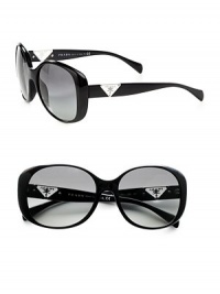 This glamorous, acetate style boasts an inset crystal triangle logo temple. Available in black with grey gradient lens. Inset crystal triangle logo temples100% UV protectionMade in Italy This glamorous, acetate style boasts an inset crystal triangle logo temple. Available in black with grey gradient lens. Inset crystal triangle logo temples100% UV protectionMade in Italy