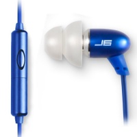 JLAB J6M-BLU-FOIL JBuds High Fidelity Ergonomic Earbuds Style Headphones with Mic, Sapphire Blue JLAB J6M-BLU-FOIL JBuds High Fidelity Ergonomic Earbuds Style Headphones with Mic, Sapphire Blue