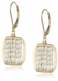 Dana Kellin Petite Square Frames Filled with Handmade Sterling Silver Beads Earrings Dana Kellin Petite Square Frames Filled with Handmade Sterling Silver Beads Earrings
