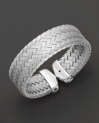 Fifth Season by Roberto Coin White Silver Small Cuff Fifth Season by Roberto Coin White Silver Small Cuff