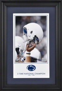 Penn State Nittany Lions 10x18 Framed Legacy Print | Details: 2-Time Football National Champions Penn State Nittany Lions 10x18 Framed Legacy Print | Details: 2-Time Football National Champions