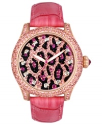 A sassy watch full of bubblegum glam that never loses its flavor, by Betsey Johnson. A sassy watch full of bubblegum glam that never loses its flavor, by Betsey Johnson.