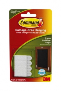 Command Frame Stabilizer Strips, White, 4-Strip Command Frame Stabilizer Strips, White, 4-Strip