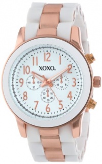 XOXO Women's XO5641 Rose Gold and White Bracelet Analog Watch XOXO Women's XO5641 Rose Gold and White Bracelet Analog Watch