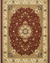 Safavieh Lyndhurst Collection LNH329C Red and Ivory Round Area Rug, 8-Feet