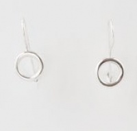 Barse Sterling Silver Hammered Ring Earrings Barse Sterling Silver Hammered Ring Earrings