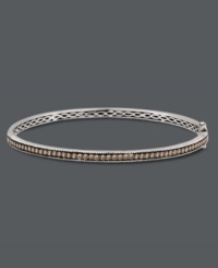 Deliciously divine. Le Vian's sparkling bangle features sumptuous round-cut chocolate diamonds (1 ct. t.w.) set in polished 14k white gold. Bracelet features a hinge closure. Approximate length: 7-1/2 inches. Approximate diameter: 3-3/4 inches. Deliciously divine. Le Vian's sparkling bangle features sumptuous round-cut chocolate diamonds (1 ct. t.w.) set in polished 14k white gold. Bracelet features a hinge closure. Approximate length: 7-1/2 inches. Approximate diameter: 3-3/4 inches.
