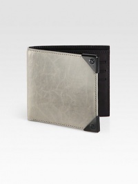 Crafted from lightly distressed lambskin leather, this sleek wallet features ample storage and the look of a well-worn favorite.One billfold compartmentSix card slotsLambskin5W x 4HImported Crafted from lightly distressed lambskin leather, this sleek wallet features ample storage and the look of a well-worn favorite.One billfold compartmentSix card slotsLambskin5W x 4HImported