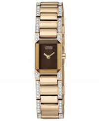 Feminine elegance with shimmering Swarovski elements: the Ciena by Citizen. With Eco-Drive watch technology that feeds off the power of natural and artificial light. Feminine elegance with shimmering Swarovski elements: the Ciena by Citizen. With Eco-Drive watch technology that feeds off the power of natural and artificial light.