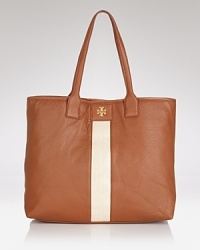 A luxurious yet cool carryall in softly pebbled leather from Tory Burch - it's the haul-it-all-and-go tote you'll reach for daily. A luxurious yet cool carryall in softly pebbled leather from Tory Burch - it's the haul-it-all-and-go tote you'll reach for daily.