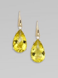 From the Ipanema Collection. Elegant faceted teardrops of glowing lemon quartz, each accented with a radiant diamond.Diamonds, 0.16 tcwLemon quartz18k yellow goldDrop, about 1Ear wireMade in Italy From the Ipanema Collection. Elegant faceted teardrops of glowing lemon quartz, each accented with a radiant diamond.Diamonds, 0.16 tcwLemon quartz18k yellow goldDrop, about 1Ear wireMade in Italy