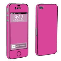 Apple iPhone 4 or 4s Full Body Decal Vinyl Skin - Hot Pink By SkinGuardz Apple iPhone 4 or 4s Full Body Decal Vinyl Skin - Hot Pink By SkinGuardz