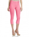 HUE Women's Neon Chinos Capri