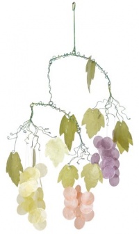 Asli Arts 21-Inch Grapes Capiz Chime Asli Arts 21-Inch Grapes Capiz Chime