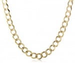 Men's 14k Yellow Gold 5.9mm Cuban Chain Necklace, 22