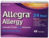 Allegra 24 Hour Allergy Relief, 180 mg, 45-Count