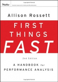 First Things Fast: A Handbook for Performance Analysis First Things Fast: A Handbook for Performance Analysis