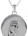 Sterling Silver A True Friend Is Someone Who Knows the Song In Your Heart and Can Sing It Back To You When You Have Forgotten The Words and Sing Reversible Bird Pendant Necklace, 18