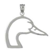 CleverSilver Sterling Silver Pendant Duck Head CleverSilver Sterling Silver Pendant Duck Head