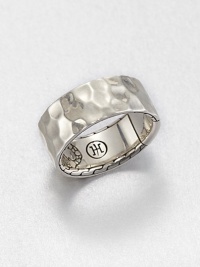 From the Palu Collection. Both simple and striking, the hand-hammered texture of this bold sterling silver band is inspired by the undulating, cratered surface of the moon.Sterling silverWidth, about .4Made in Bali From the Palu Collection. Both simple and striking, the hand-hammered texture of this bold sterling silver band is inspired by the undulating, cratered surface of the moon.Sterling silverWidth, about .4Made in Bali