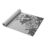 Gaiam Gray Peony Prosperity Print Yoga Mat (3mm) Gaiam Gray Peony Prosperity Print Yoga Mat (3mm)