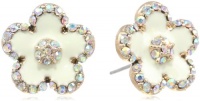 Betsey Johnson Lace Skull Flower Stud Earrings Betsey Johnson Lace Skull Flower Stud Earrings