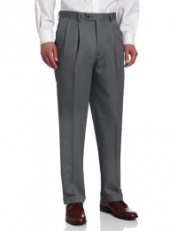 Louis Raphael Men's Big-Tall Ultimo Microfiber Pleated Hidden Extension Dress Pant, Gray, 46x30 Louis Raphael Men's Big-Tall Ultimo Microfiber Pleated Hidden Extension Dress Pant, Gray, 46x30