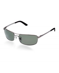 Not just any pair of sunglasses, these are daring, adventurous and unafraid. The navigator style has a classic rectangular shape and wrapped fit, while the sleek frame is finished with the etched Ray-Ban signature. From L.A. to St. Tropez and Soho to Tokyo, Ray-Ban is the brand of sunglasses preferred by true individuals worldwide. Setting the standard for excellence, Ray-Ban consistently combines great styling with exceptional quality, performance, and comfort. Not just any pair of sunglasses, these are daring, adventurous and unafraid. The navigator style has a classic rectangular shape and wrapped fit, while the sleek frame is finished with the etched Ray-Ban signature. From L.A. to St. Tropez and Soho to Tokyo, Ray-Ban is the brand of sunglasses preferred by true individuals worldwide. Setting the standard for excellence, Ray-Ban consistently combines great styling with exceptional quality, performance, and comfort.