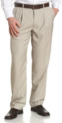 Louis Raphael ROSSO Men's Poly Viscose Super 150S Luxe Twill Hidden Extension Pleated Dress Pant,Stone,36x32 Louis Raphael ROSSO Men's Poly Viscose Super 150S Luxe Twill Hidden Extension Pleated Dress Pant,Stone,36x32