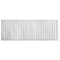 InterDesign Verto Rug, White, 60-Inch by 21-Inch InterDesign Verto Rug, White, 60-Inch by 21-Inch