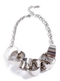 GUESS Women's Silver-Tone Link Necklace, SILVER GUESS Women's Silver-Tone Link Necklace, SILVER