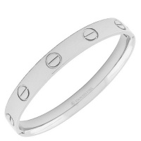 Stainless Steel Silver White Gold Tone Screw Design Womens Handcuff Bracelet Stainless Steel Silver White Gold Tone Screw Design Womens Handcuff Bracelet
