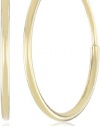 Duragold 14k Gold Endless Hoop Earrings (0.45 Diameter)
