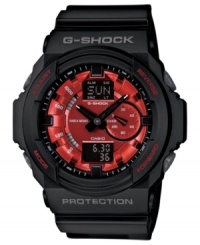A shock to the system: this G-Shock analog-digital watch pairs functionality with bold fashion. A shock to the system: this G-Shock analog-digital watch pairs functionality with bold fashion.