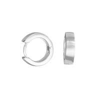 VINANI German 925 Sterling Silver Huggie Hoop Earrings Classic small CCS