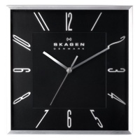 SKAGEN 12 Black Square Wall Clock SKAGEN 12 Black Square Wall Clock