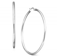 Giani Bernini Sterling Silver 1-3/4 inch Round Hoop Earrings