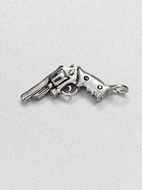 This sterling silver charm highlights impeccable craftsmanship and attention to detail and fine rhodium plating for extra shine and definition.Sterling silverAbout .62 x 1.75Made in USA